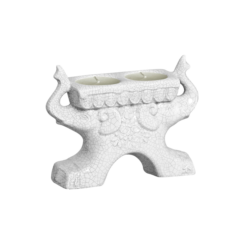 ELEFANTE 2 BRANCO -  Objetos para Decoração em cerâmica - 