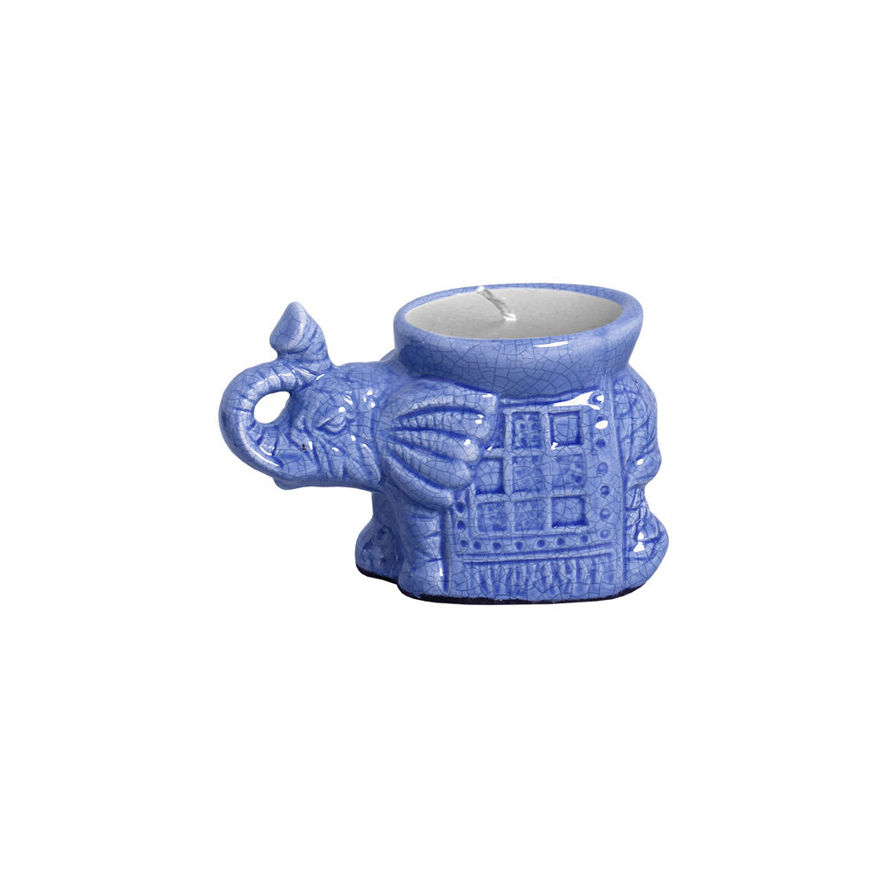 ELEFANTE 1 AZUL NOVO -  Objetos para Decoração em cerâmica - 