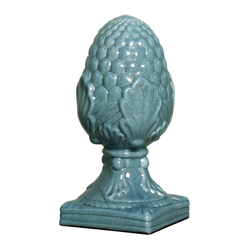 PINHA PEQ AZUL JEANS -  Objetos para Decoração em cerâmica - 