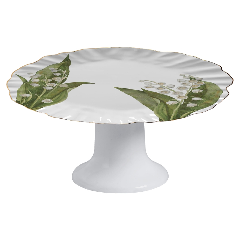 PORTA TORTA LILY OF THE VALEY C/ PE - Linha Lily of The Valey - 