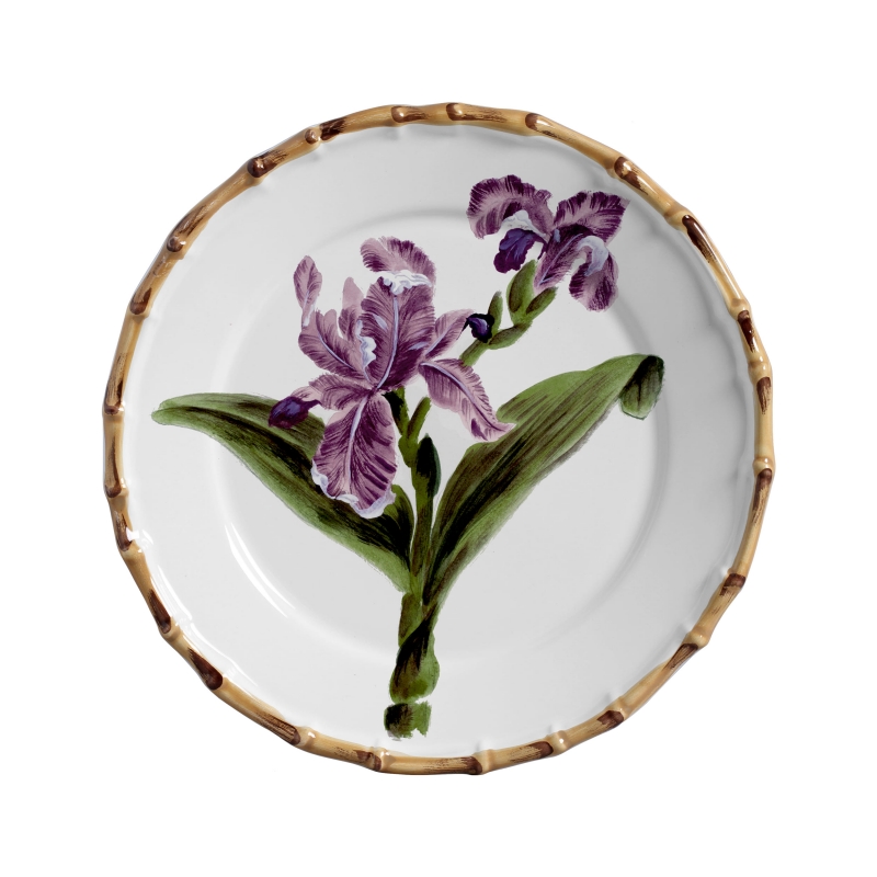 CONJ. 4 PRATOS RASO ORQUIDEE LILAS - Linha Orquidée - 