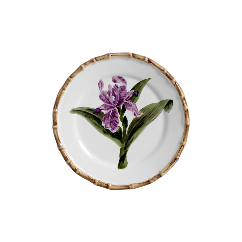 CONJ. 4 PRATOS SOBREMESA ORQUIDEE LILAS - Linha Orquidée - 